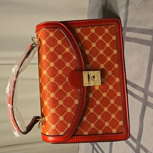 Unbranded Crossbody Purse, Red and gold